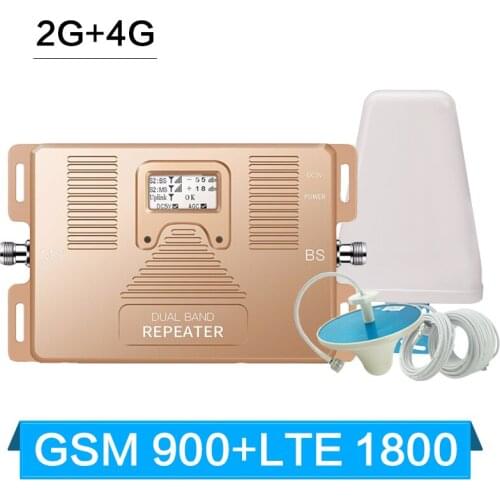 4G LTE 1800 B3 GSM 900 Dual Band Cellular Signal Repeater