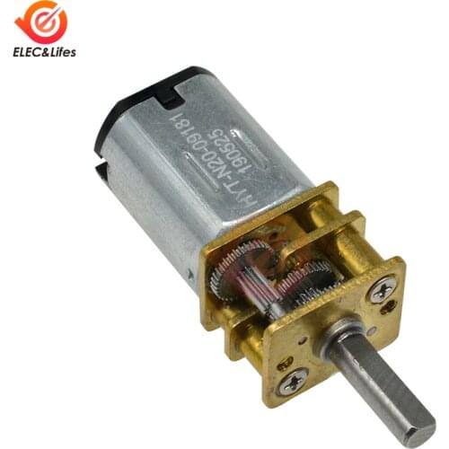 GA12-N20 N20 3V 6V 12V DC Reduction Gear Motor 100RPM Deceleration Micro Motor DIY RC Car Robot Boat