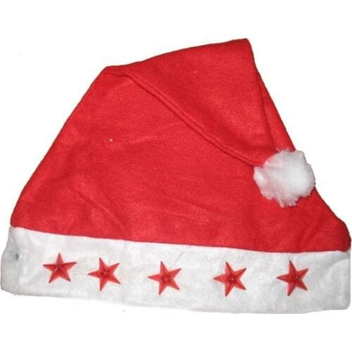 HKostüm Lighted christmas Santa Claus Hat christmas decorations рождественские украшения