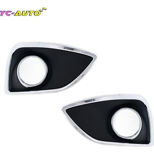 Chrome Front Fog Light Trim Cover Fog Lamp Bonnet Cover Light Fog Light Frame cover trim For Hyundai IX35 2010-2012 333546399807