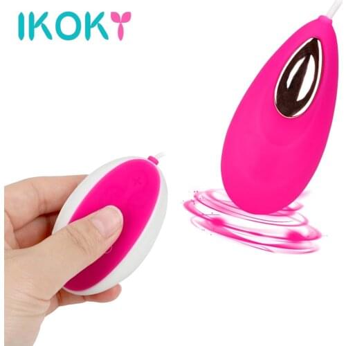 IKOKY Smart Love Ball Vibrator Clitoris Stimulation G Spot Massage Exercises Vaginal Ball Remote Control Vibrating Egg 10 Speed