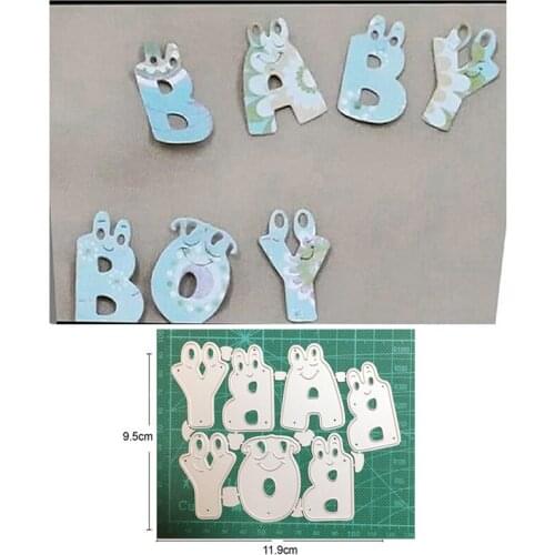 Metal cutting dies cut die mold letters baby boy decoration Scrapbooking dies paper craft knife mould blade punch stencils dies