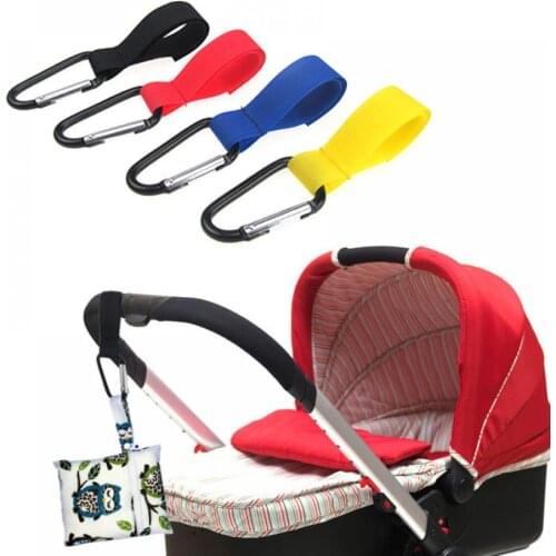 New Stroller Hook Metal Multi-purpose Vehicle Carabiner Nylon Buckle Universal Stroller Hooks Clip Stroller Accessories for Gift