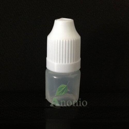 Wholesale 50pcs PE 5ml plastic Dropper Bottles with childproof caps, 5ml eye Drops Bottle For E-Liquid bottles