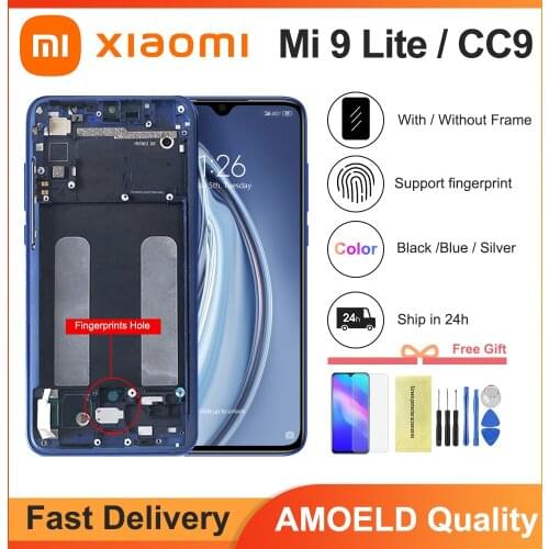 Original LCD For Xiaomi Mi CC9 LCD Display Touch Screen Digitizer Assembly Replacements Parts For MI CC9 Display 6.39