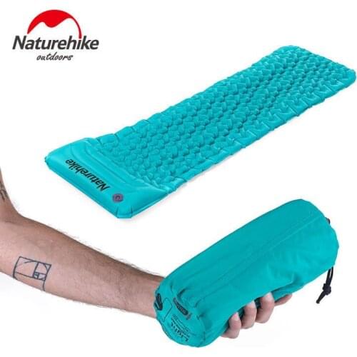 Naturehike Ultralight Camping Tent Sleeping Pad Inflatable Air Mat With Pillow Moisture-proof Mattress For Sleeping Bag
