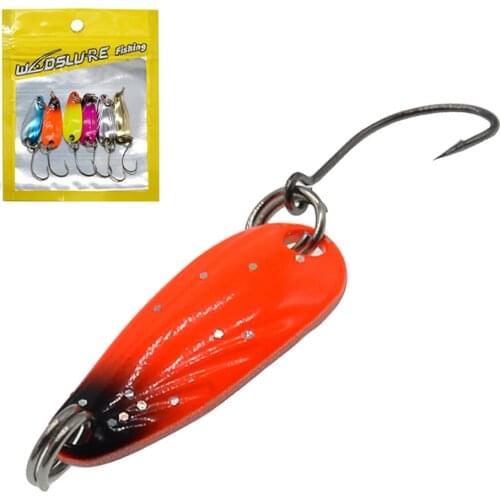 6 Piece Outdoor Reservoir Fishing Lure Metal Sequined Bait Weight 2.5G Length 28MM Sinking Diving Bait Artificial Hard Bait