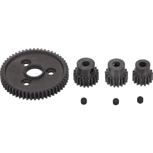Heavy Duty Hardened Steel Spur 54T Gear with 15T/17T/19T Pinion for Traxxas Slash 4X4 Stampede 4X4 Traxxas 1/10 Summit Traxxas 1