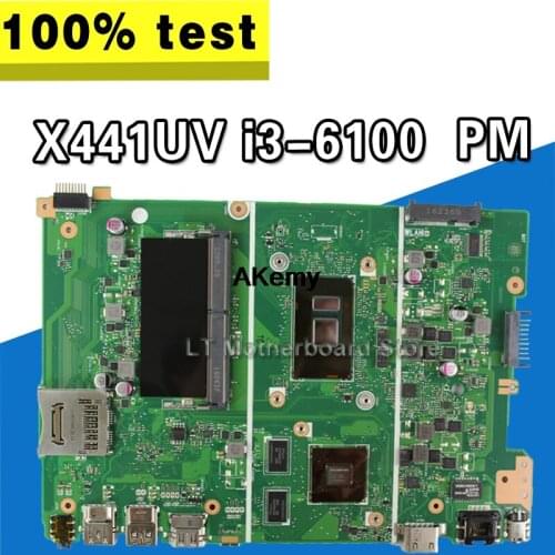 X441UV motherboard For Asus X441U X441UV F441U A441U X441UVK laptop motherboard notebook original motherboard Test i3-6100 PM