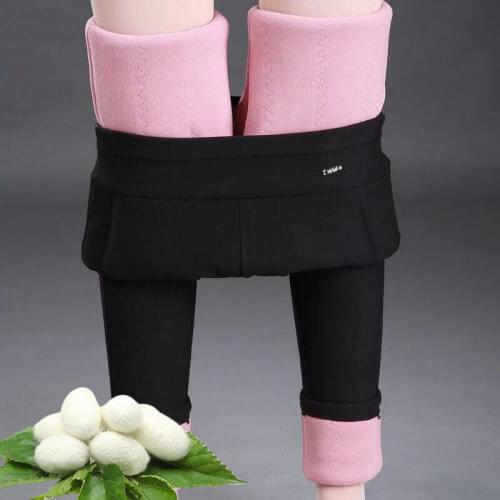 Womens 2021 Autumn Winter High Quality Thick Warm Long Trousers Pantalon Female Casual Plus Size Black Pencil Pants X645