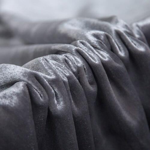 1 Meter Modern Silver Gray Solid Color Short Fluffy Real Natural Silk Velvet Sewing Dress Clothing Fabric
