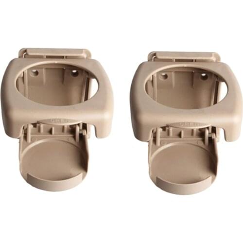 2x Car Folding Drink Bottle Holder Marine Truck Cup Mugs Stand Mount Beige