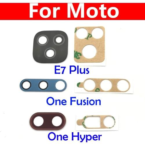 2pcs/lot Camera Glass Lens Cover With Adhesive For Motorola Moto G10 G20 G30 One Vision Hyper Fusion G9 E7 Plus Play E7/E2020
