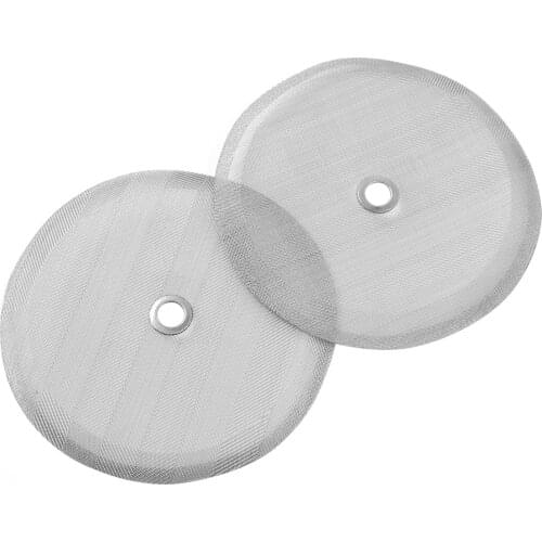 2Pc Reusable Coffee Filter Super Fine Mesh Stainless Steel French Coffee Press Screens Tea Filtering Tools Coffee Maker Supplies
