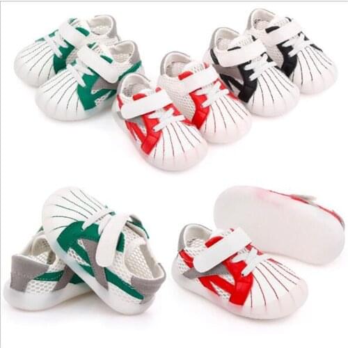 2021 New Spring Summer Baby Shoes Sneakers Infants Mesh First Walkers Soft Bottom Breathable Kids Boys Girls Casual Shoes