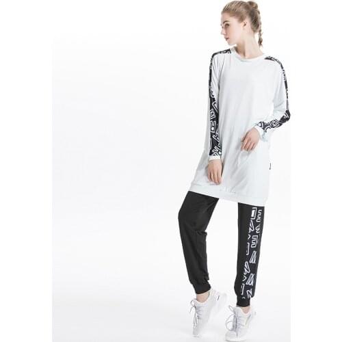 Arab Muslim Hoodies Women Tops and Pant 2 Piece Suits 2020 Spring Jogging Sports Tracksuit Sets Sweatshirt Suit with Pocket