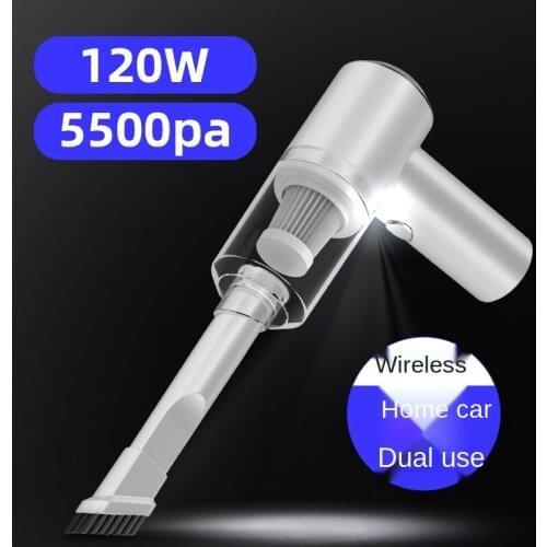 120W Car Mini Vacuum Cleaner Small Hand-held Vacuum USB Rechargeable Easy to Clean Desktop Keyboard Drawer Car Interior Dust