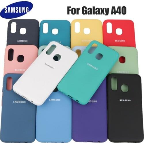 Samsung A40 Case Original Liquid Silicone Soft Protection Back Cover Samsung Galaxy a 40 2019 A405 A405F phone Case