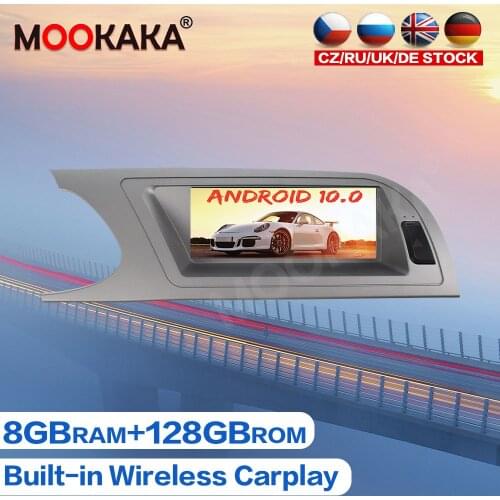 For Audi A4 2009 - 2016 Android 10.0 8+128GB ROM Car Radio Multimedia Player GPS Navigation Auto Stereo Audio Head Unit Recorder