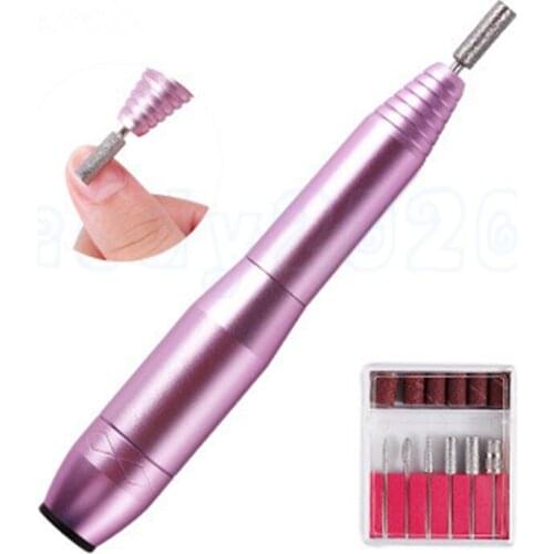 10 Set Electric Nail Drill Pen Manicure Machine Portable Nail File Drill Grinder Manicure Pedicure Tools Nail Art Tools