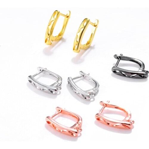 1pair DIY Earrings Clasps Hooks for Woman Handmade Jewelry Making Accessories Handmase Tassle Earrings Hooks Finding Wholesale