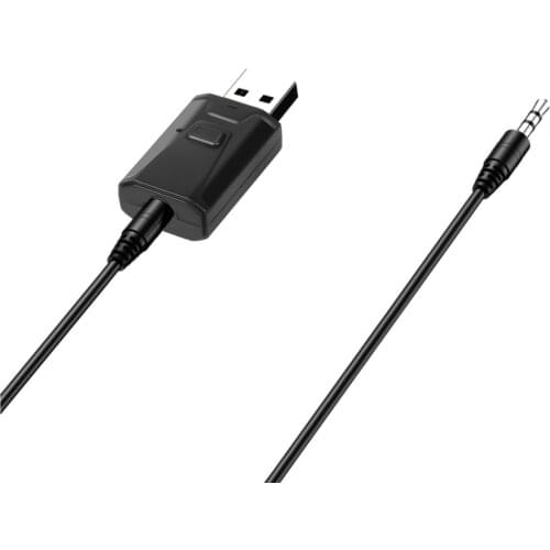 Kebidu USB 2 in 1 wireless hands-free AUX music audio adapter Bluetooth5.0 transmitter receiver for PC TV car speaker hands-free