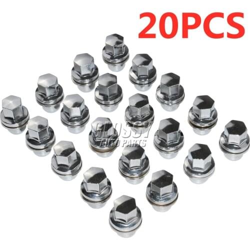 AP03 20 xSTAINLESS Alloy Wheel Nut For Land Rover L322 Discovery 3 4 5 Range Rover&Sport RRD500290