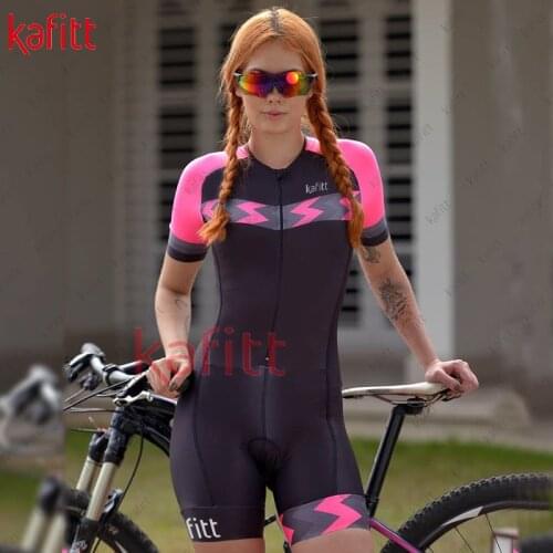 Kafitt Set of clothes ladies sportswear summer new style breathable short-sleeved shirt jumpsuit sexy tight cycling jersey