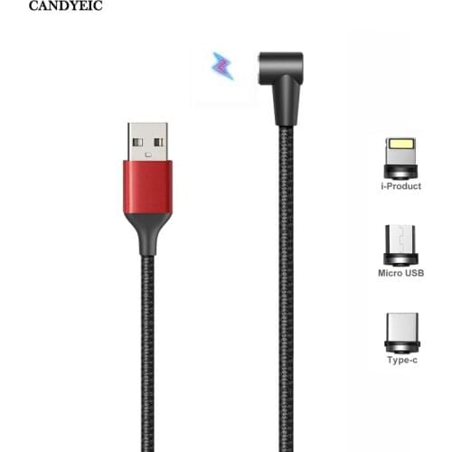 CANDYEIC Micro USB Charger Magnetic for vivo S7t/S7e/S7 Magnetic Cable USB Elbow Design Play Games