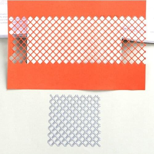 DUOFEN METAL CUTTING DIES extendable square net grids cutout lace embossing stencil DIY Scrapbook Paper Album 2019 new