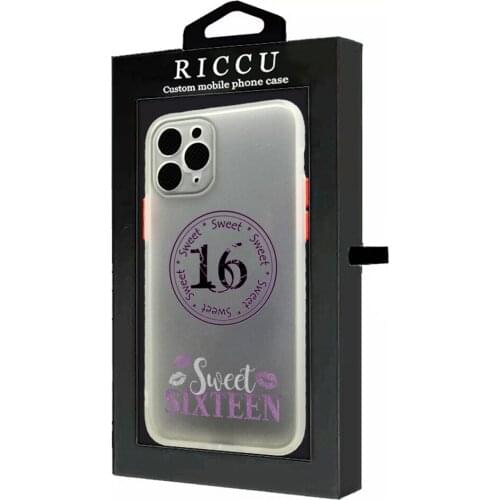 Sweet sixteen year old gift for girls Phone Case Colorful Bumper Trasparent For iPhone 12 11 Pro Max Mini XR X XS 8 7 Plus Cover