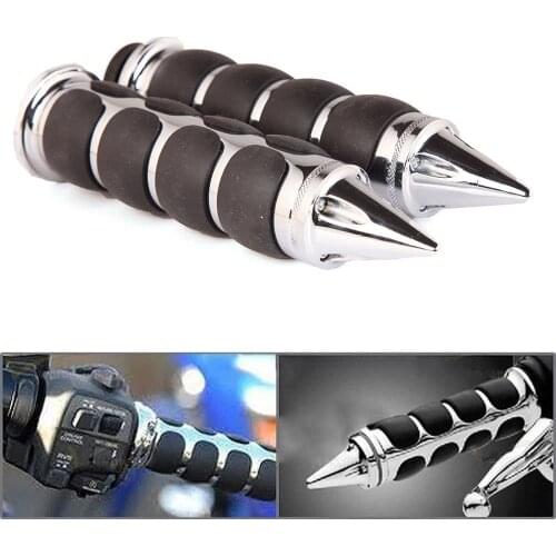 Motorcycle 22mm 25mm 1" 7/8" CNC aluminum handle grip rubber for Harley Kawasaki Honda Yamaha Inidan Suzuki Triumph Victory