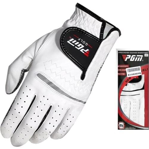 White Golf Gloves Fabric For Men Male Slip-Resistant Breathable Granules Microfiber Cloth Left Hand Sport Gloves Outdoor