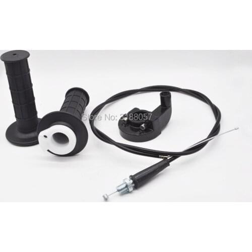 PIT DIRT BIKE QUAD ATV QUICK ACTION ACCELERATOR THROTTLE HAND GRIP HANDLE TWIST CABLE SET 50cc 90cc 110cc 125cc 140cc MOTORCYCLE