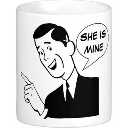 Funny Couple Set X2 Edit Text White Coffee Mugs Tea Mug Customize Gift By LVSURE Ceramic Mug Travel Coffee Mugs