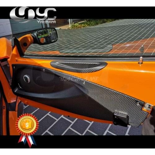 Car-Styling Matte Dry Carbon Fiber Twill Weave Door Panel Fit For 2004-2011 Exige S2 Elise S2 Inner Door Card Panel Replacement