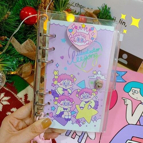 DIY Notebook Planer Kawaii Journal Girl 's Diary Organizer Cute Book Super Star Student Daily Weekly Plan Stationery Gift
