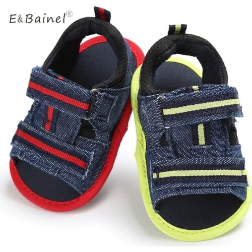 Summer Baby Boy Shoes Infant Soft Bottom Canvas Crib Anti-slip Casual Moccasins Shoes Prewalkers