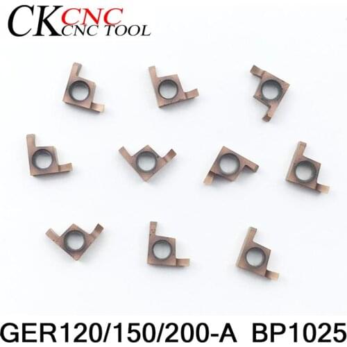 10pcs GER 120/150/200 A BP1025 CNC Lathe Tool carbide inserts Hard Alloy Turning Insert