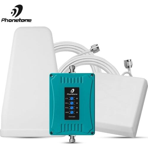 US/CA Cell Phone Signal Booster 850/1700/1900/700MHz Verizon AT&T Signal Booster 2G 3G 4G Repeater - Weak Signal for Voice/Data