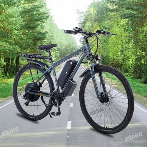 29Inch Wheels 1000W 13A Electirc Bike Mens/Womens 18-Inch Alloy Frame 21 Speed Disc Brakes Mountain Bike MTB Bicycle for Men