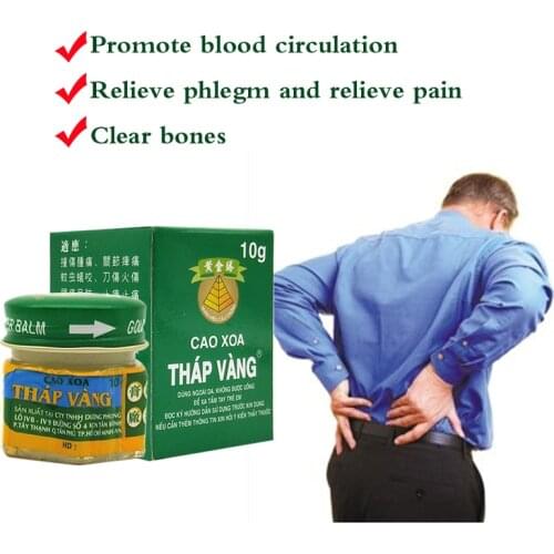 Vietnam Gold Tower Balm Tiger Balm Active Cream Muscle Aches Extra Strength Pain Relieving Arthritis Joint Pain