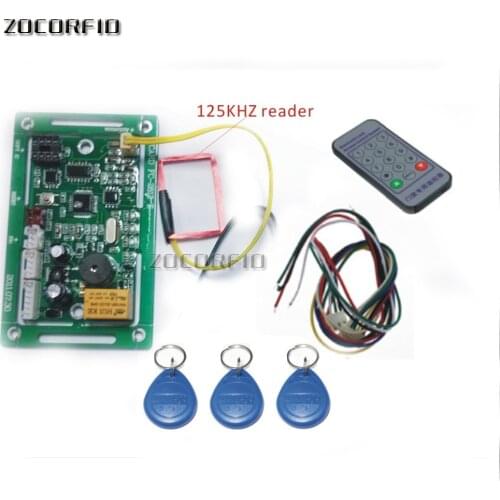 125KHZ RIFD embedded entrance guard controller, access control board, remote registered users+10pcs ID card