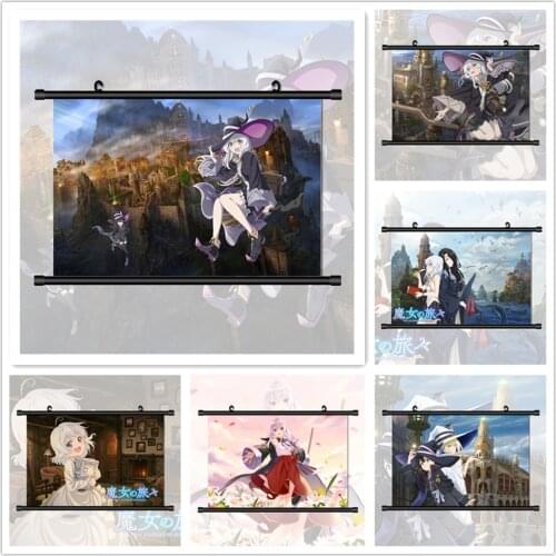 WTQ Wandering Witch The Journey of Elaina Canvas Painting Anime Posters Wall Decor Posters Wall Art Picture Room Decor Home Deco