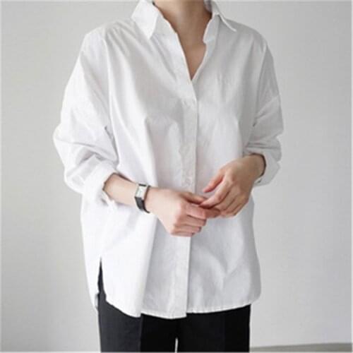 Women Solid Color Blouse Ladies Casual Shirt Tops Spring Autumn Blouses