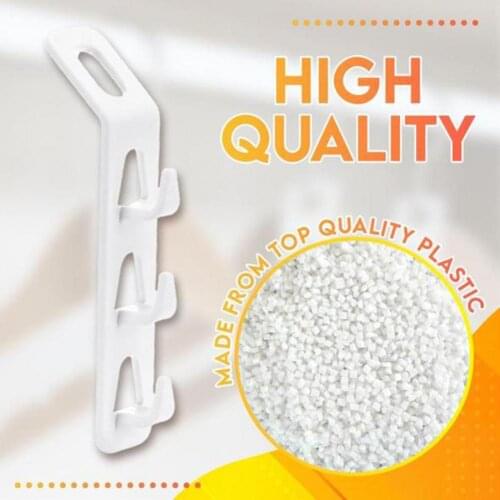 1 Box Space Saving Non-slip Clothes Hanger Hooks PP Dresses Coats Clothes Hanger Connection Rack Home Supplies