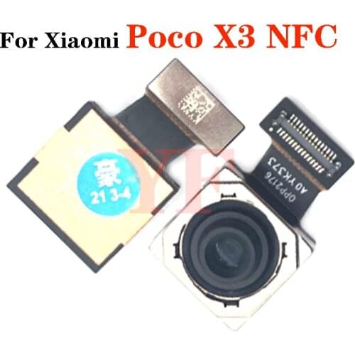 Original Working Rear Back Camera For Xiaomi Poco X3 NFC Big Main Camera Module flex cable