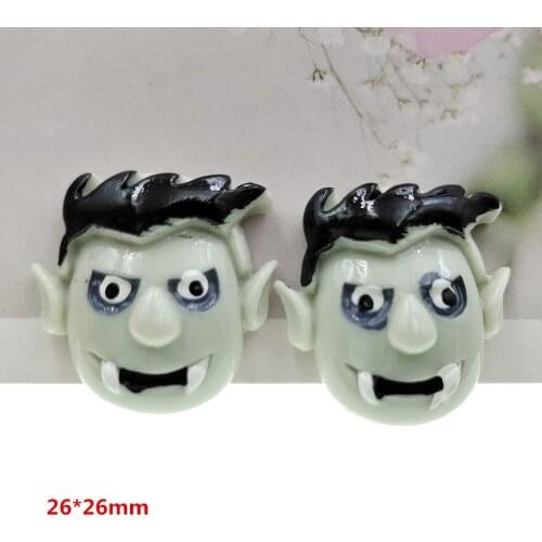 20pcs/lot DIY resin Halloween vampire for kids hair clothes accessories resin cabochons resin charms