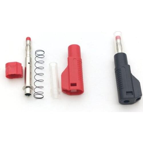 20pcs NEW 4mm Banana Plug Retractable Tube Stackable Wire Solder Connector