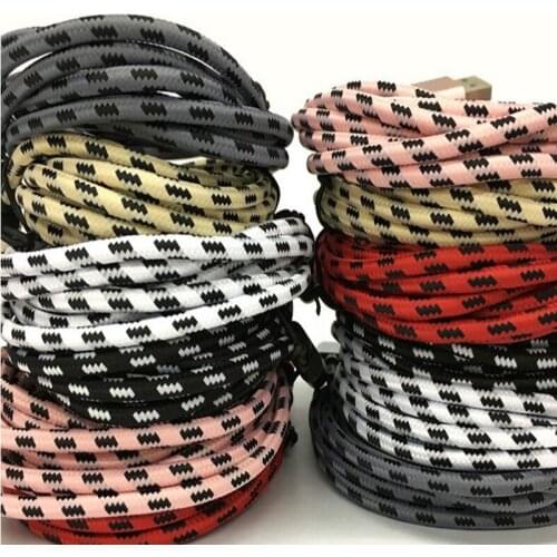 300pcs 3M 10FT Aluminum Alloy Braided nylon Fabric USB 3.1 Type C Usb Charger Data cable For Samsung galaxy s8 s9 s10 lg